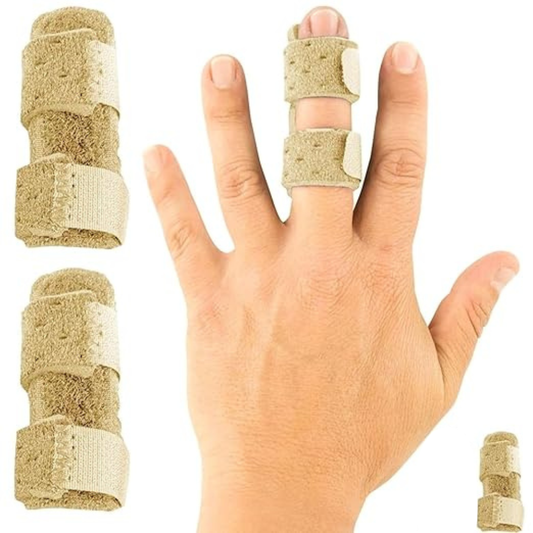 Hyggear™ Enderezador de dedos Finger Fix - Férulas para dedos rotos y en gatillo - Soporte de dedo para el dolor y apoyo de artritis - Alivio de esguinces para dedos medio, índice, anular