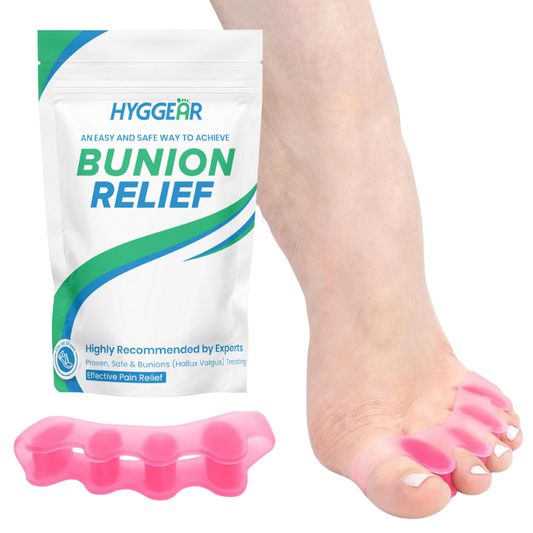 Separadores de Dedos Rosados HYGGEAR - Corrige Juanetes y Restaura los Dedos a su Forma Original - Para Hombres y Mujeres - Separadores de Dedos Corrector de Juanetes Rosado - 22979067572