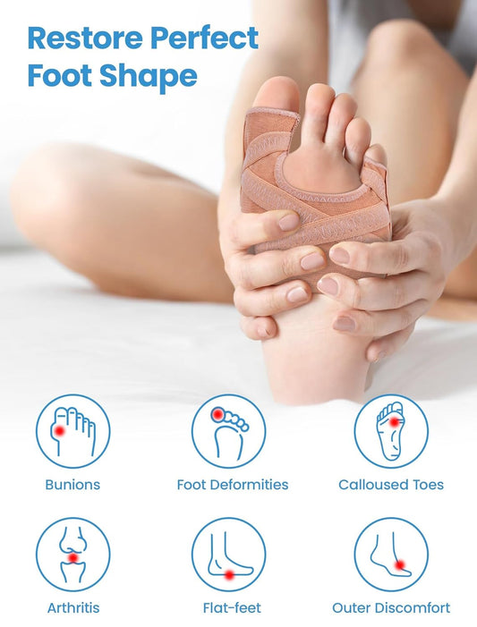 Enderezador Transpirable para Dedo Gordo del Pie para Hombres y Mujeres, Corrector y Alivio de Juanetes - 878236475