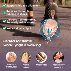 Hyggear™ Corrector de juanetes, enderezador transpirable para dedo gordo del pie para mujeres y hombres, solución y alivio de juanetes - 86732546732